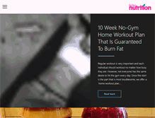 Tablet Screenshot of ladiesnutrition.com